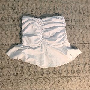White Ruffle Mini Skirt